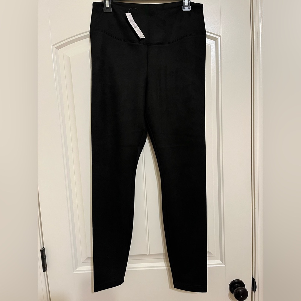 White House Black Market Faux Suede Runway Leggings